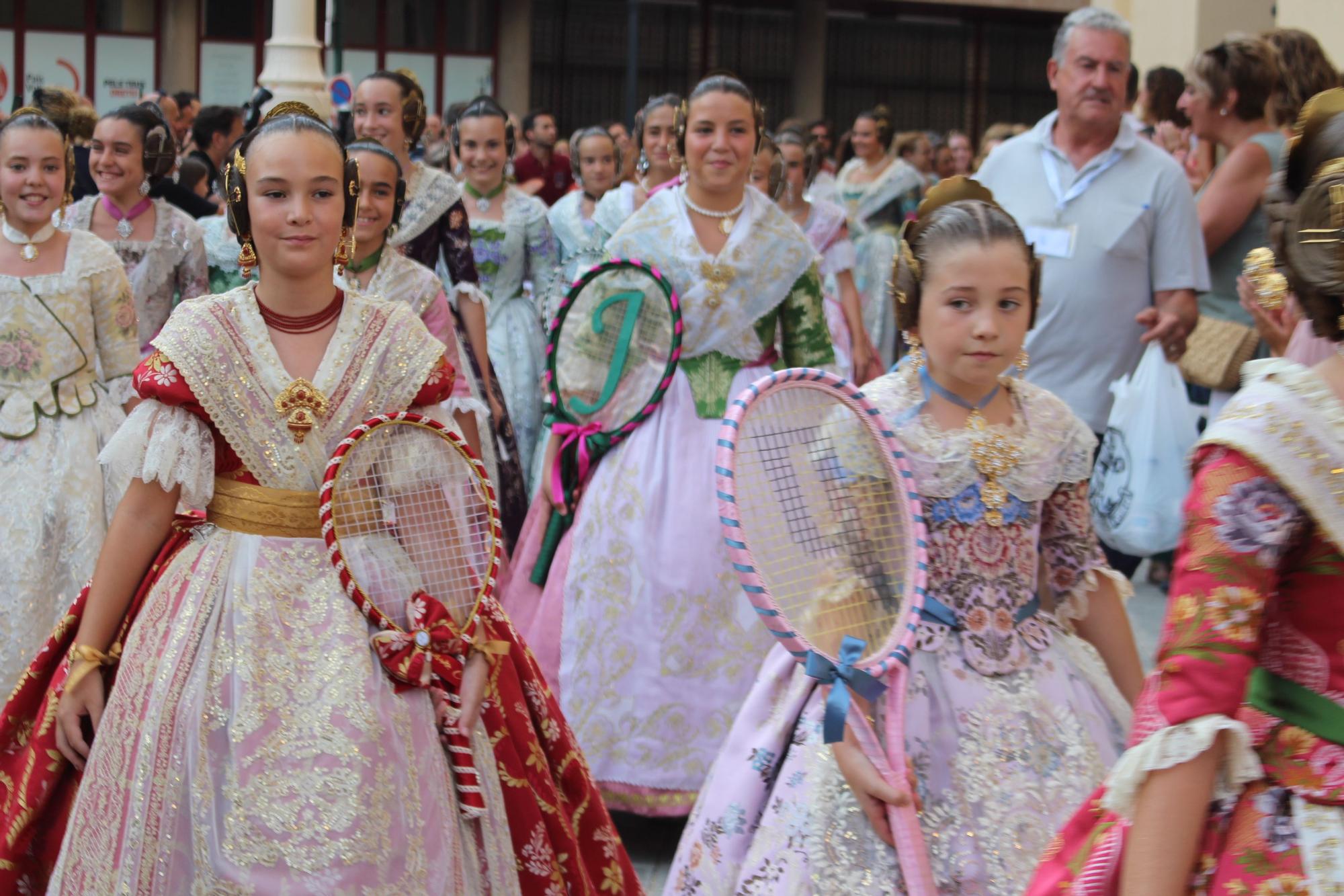 Las candidatas a falleras mayores de València, en la Batalla de Flores