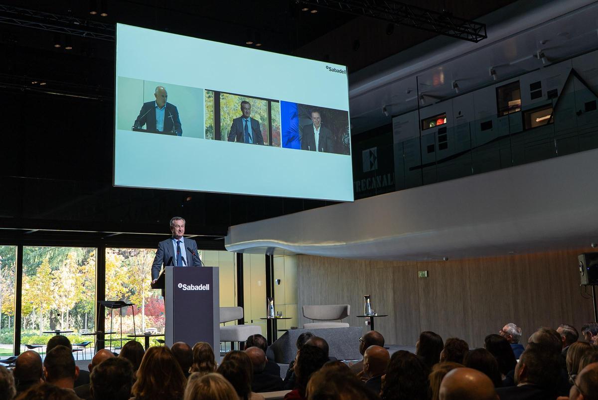 González-Bueno, en un momento de su intervención.