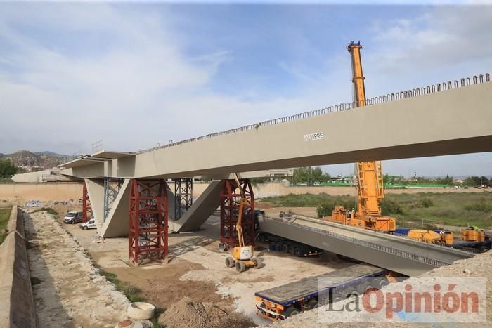 El nuevo puente en Lorca, a punto de terminar