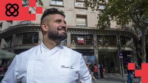 El chef Daniele Tasso, ante el restaurante Circolo Popolare, todavía en obras, en el paseo de Gràcia.