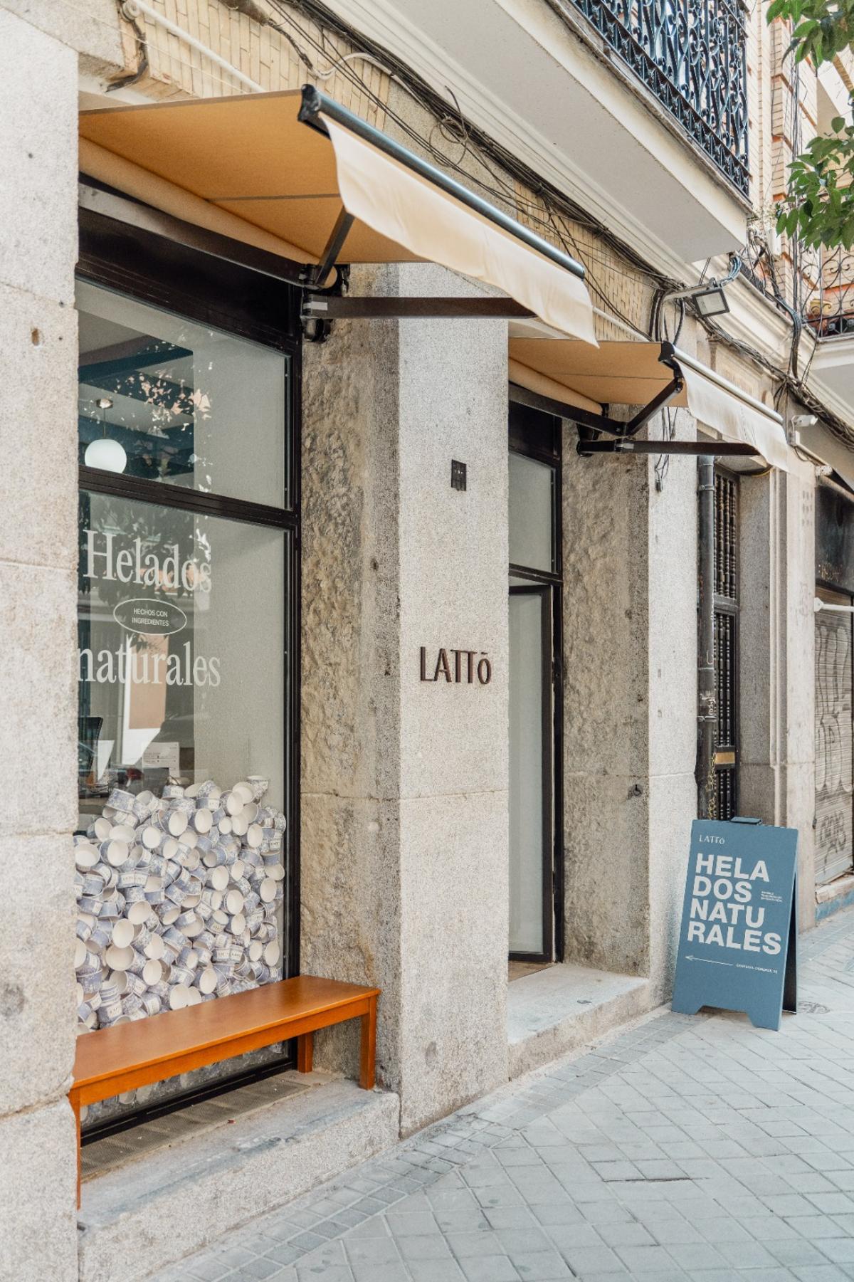 El local de Latto en Cardenal Cisneros, punto de partida de la expansión de la marca argentina en Madrid.