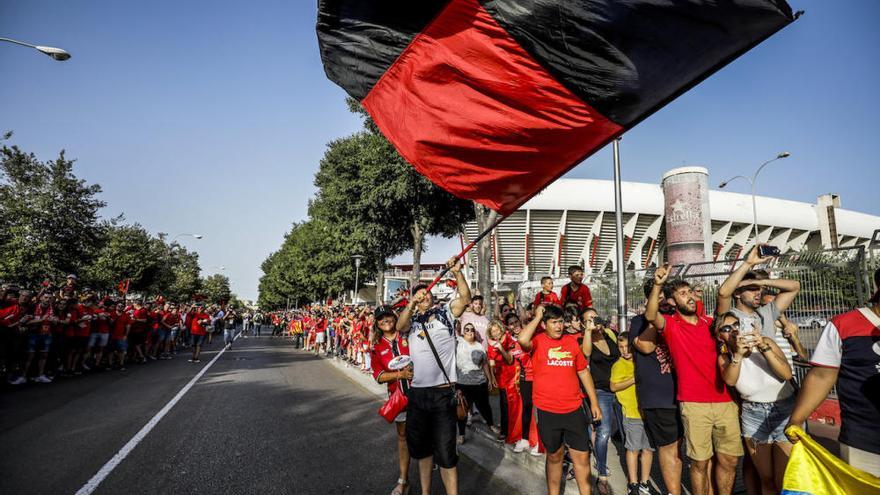 Aficionados del Real Mallorca en Son Moix