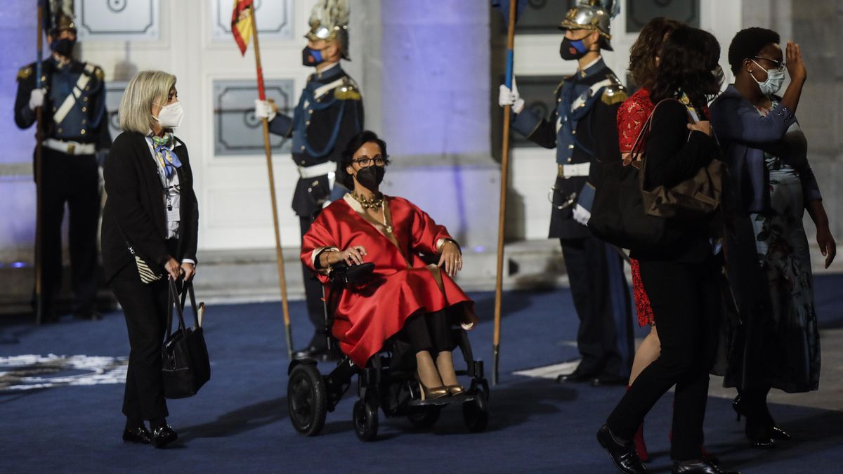 La salida del Camporamor tras la ceremonia de los Premios Princesa de Asturias