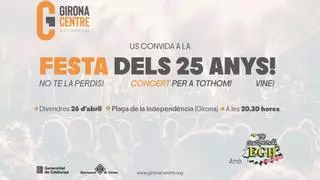 Girona Centre Eix Comercial tanca el programa dels 25 anys amb un concert