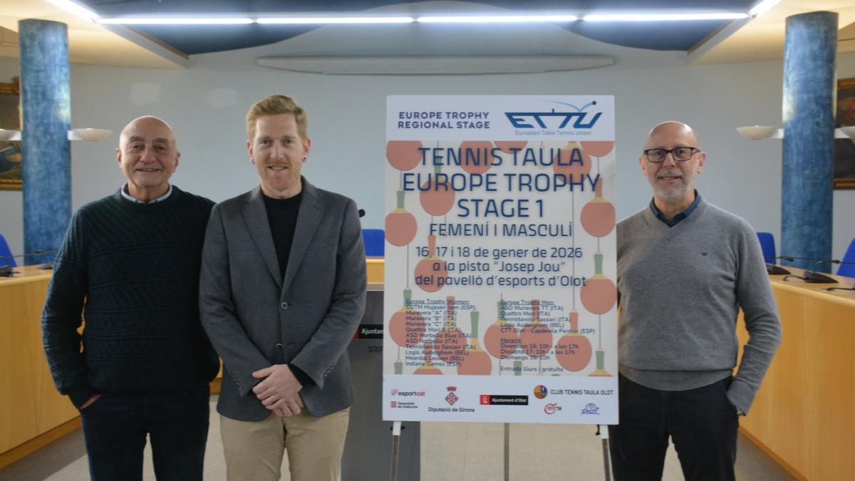 La presentació de l'Europe Trophy a Olot.