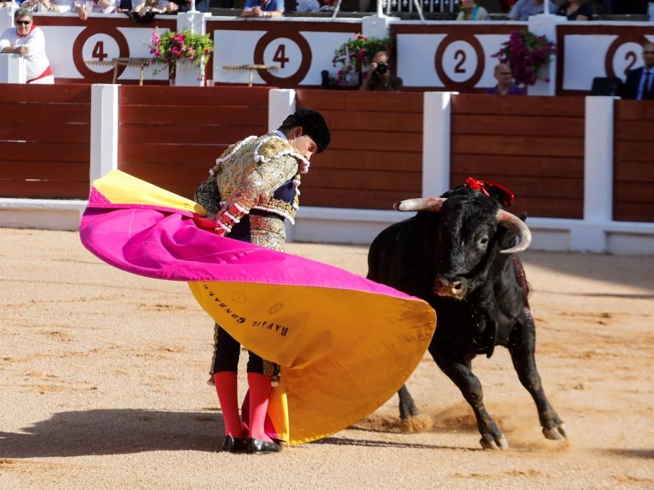 Novillada en El Bibio en la Feria de Begoña 2018.