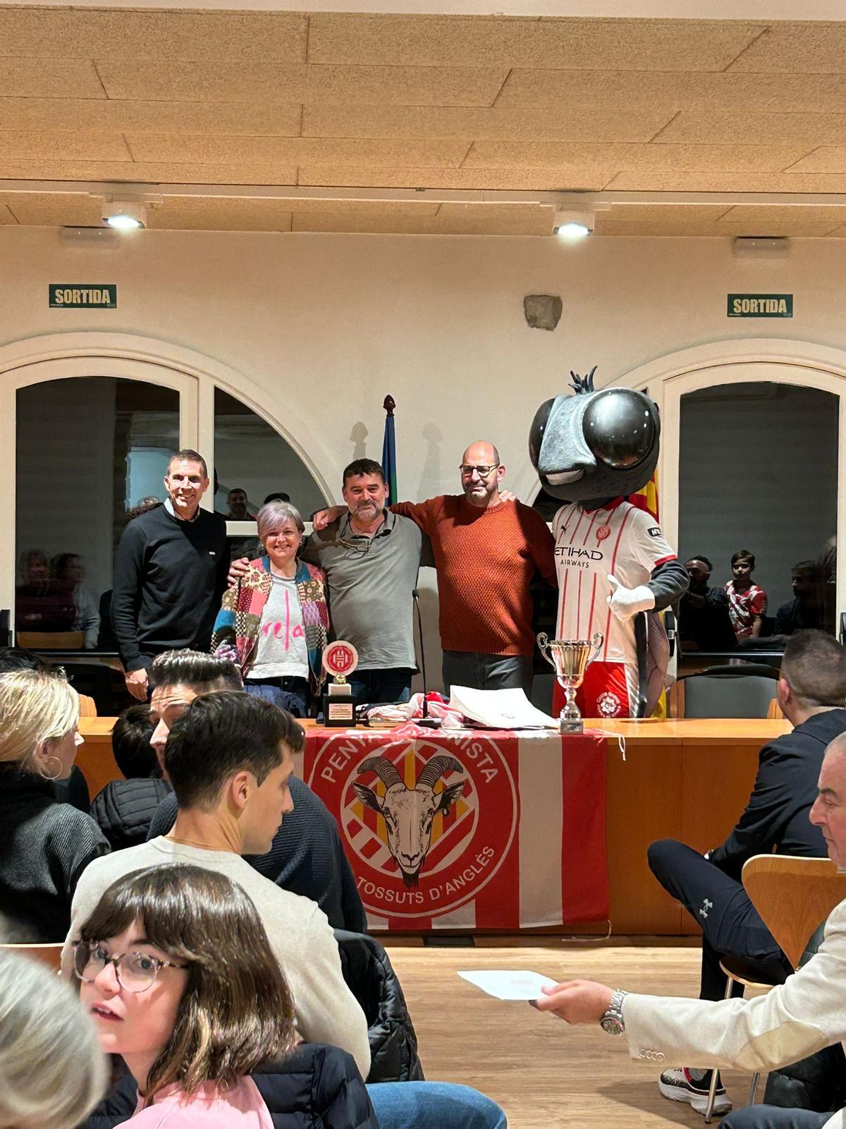 La presentació de la nova penya del Girona a Anglès.
