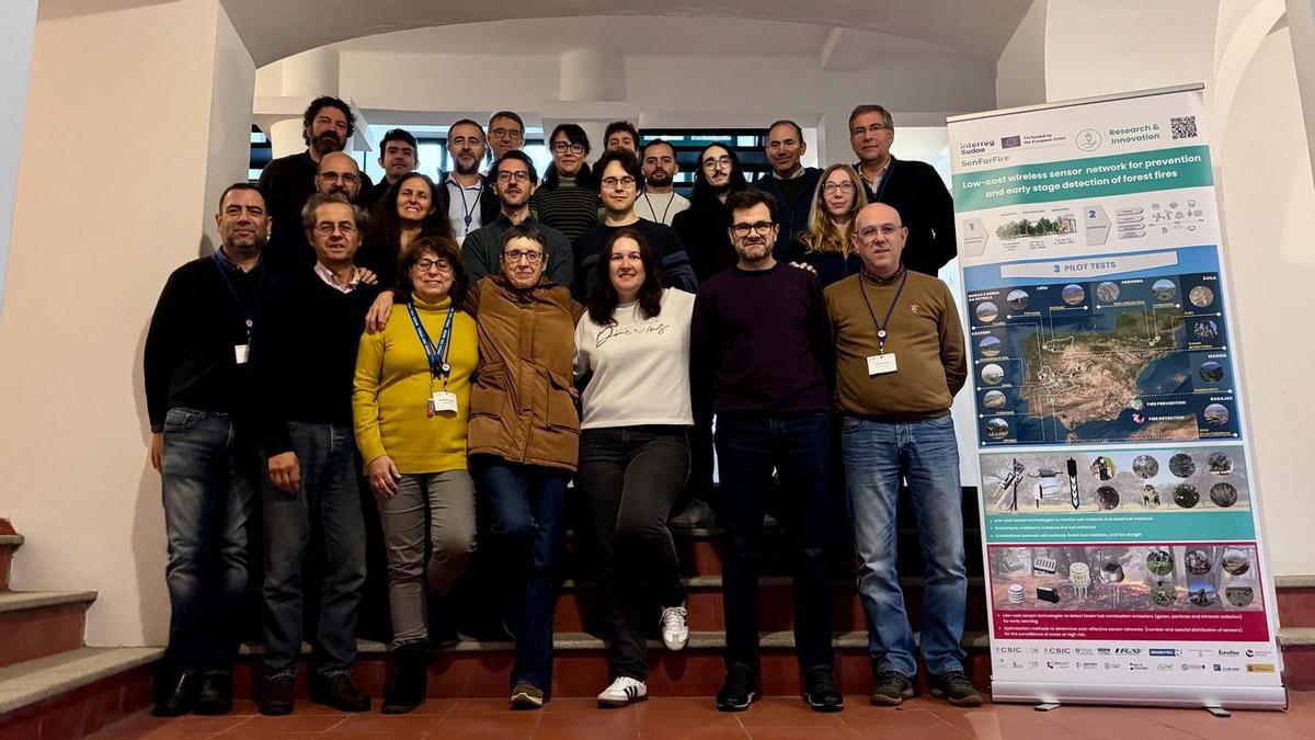 Miembros del equipo de la UEx vinculados al proyecto 'SenForFire'.