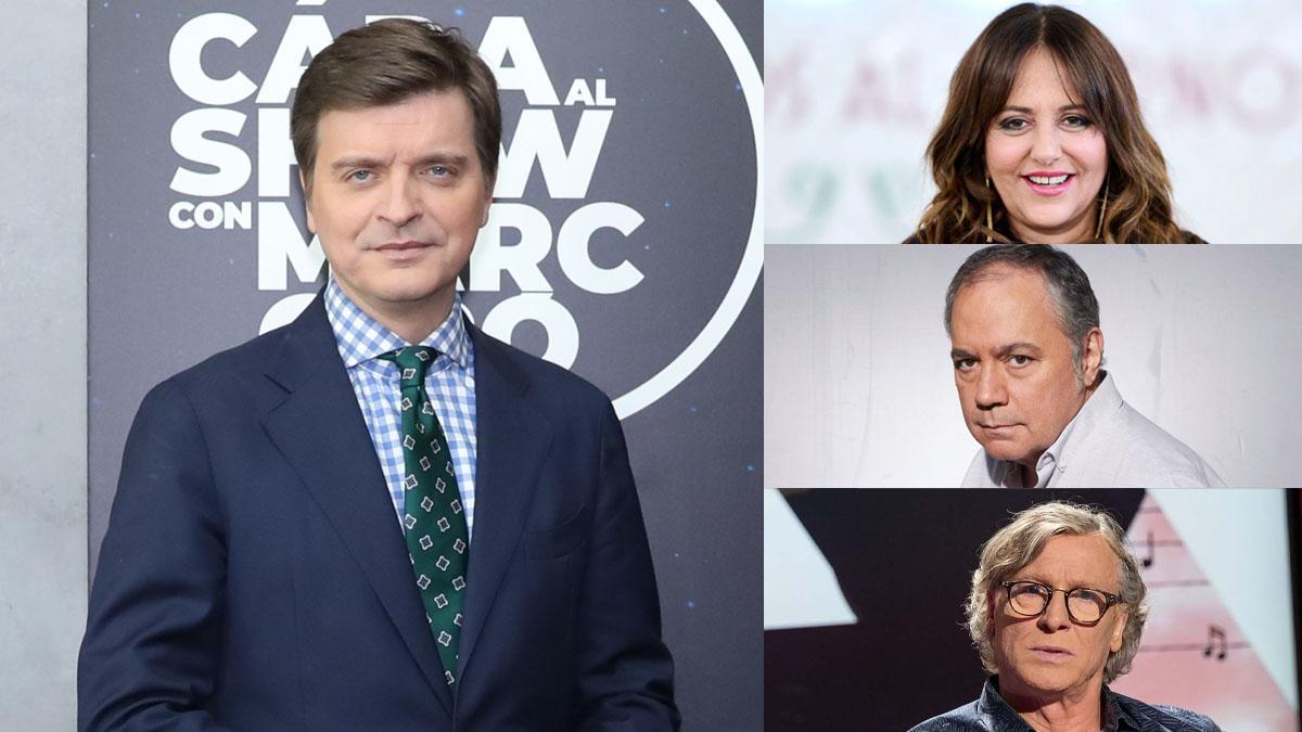 Marc Giró y los colaboradores de 'Cara al show'