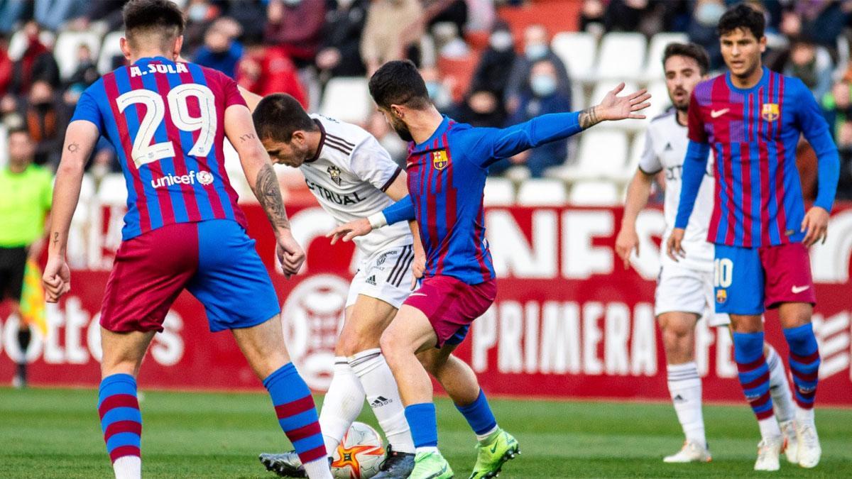 El Barça B no pudo ante un rival mucho más eficaz