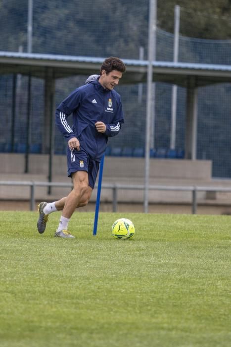 Entrenamiento del Oviedo en El Requexón