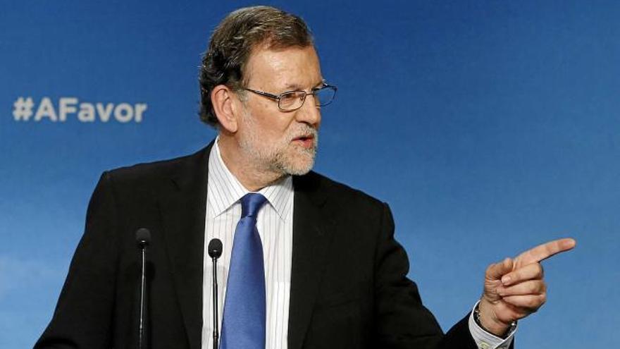 El líder del PP, Mariano Rajoy, ahir després d&#039;analitzar els resultats