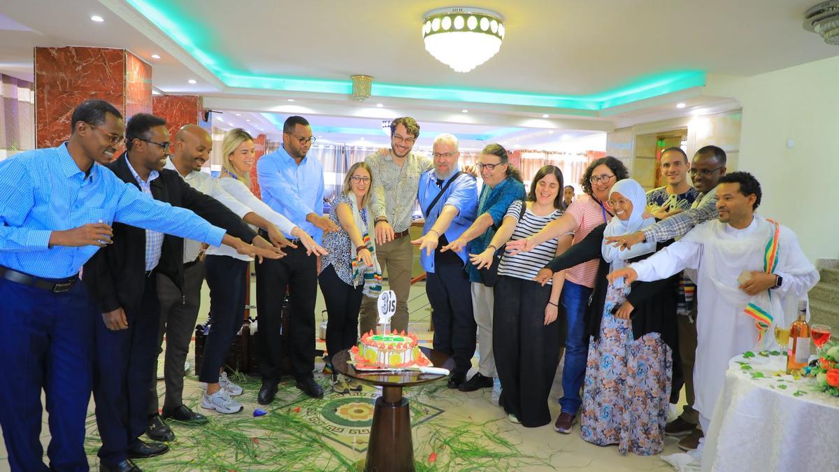 Una imatge de la cloenda del projecte celebrada a Gondar.