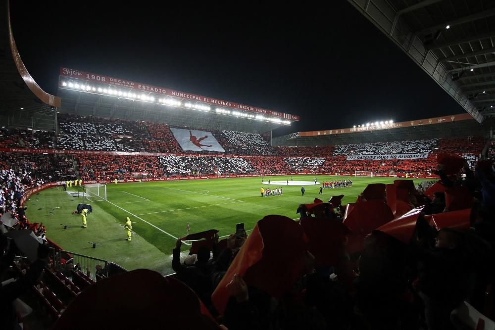 El partido entre el Sporting y el Rayo, en imágenes