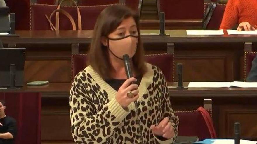 Die balearische Ministerpräsidentin Francina Armengol am Dienstag (9.2.) im Regionalparlament.