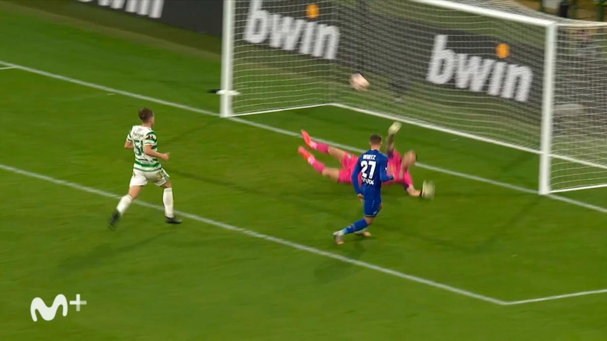El gol de Florian Wirtz ante el Celtic