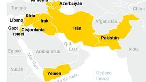 Mapa de Oriente Próximo: Los 10 conflictos abiertos.