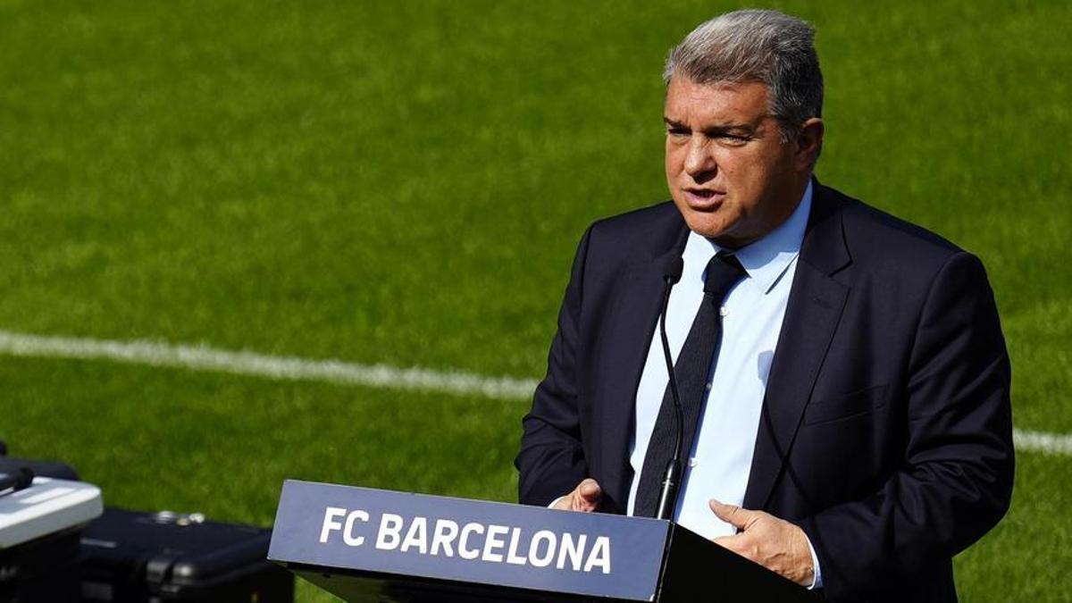 Laporta denuncia la fobia de Tebas hacia el Barça y dice que no le dará el gusto de dimitir