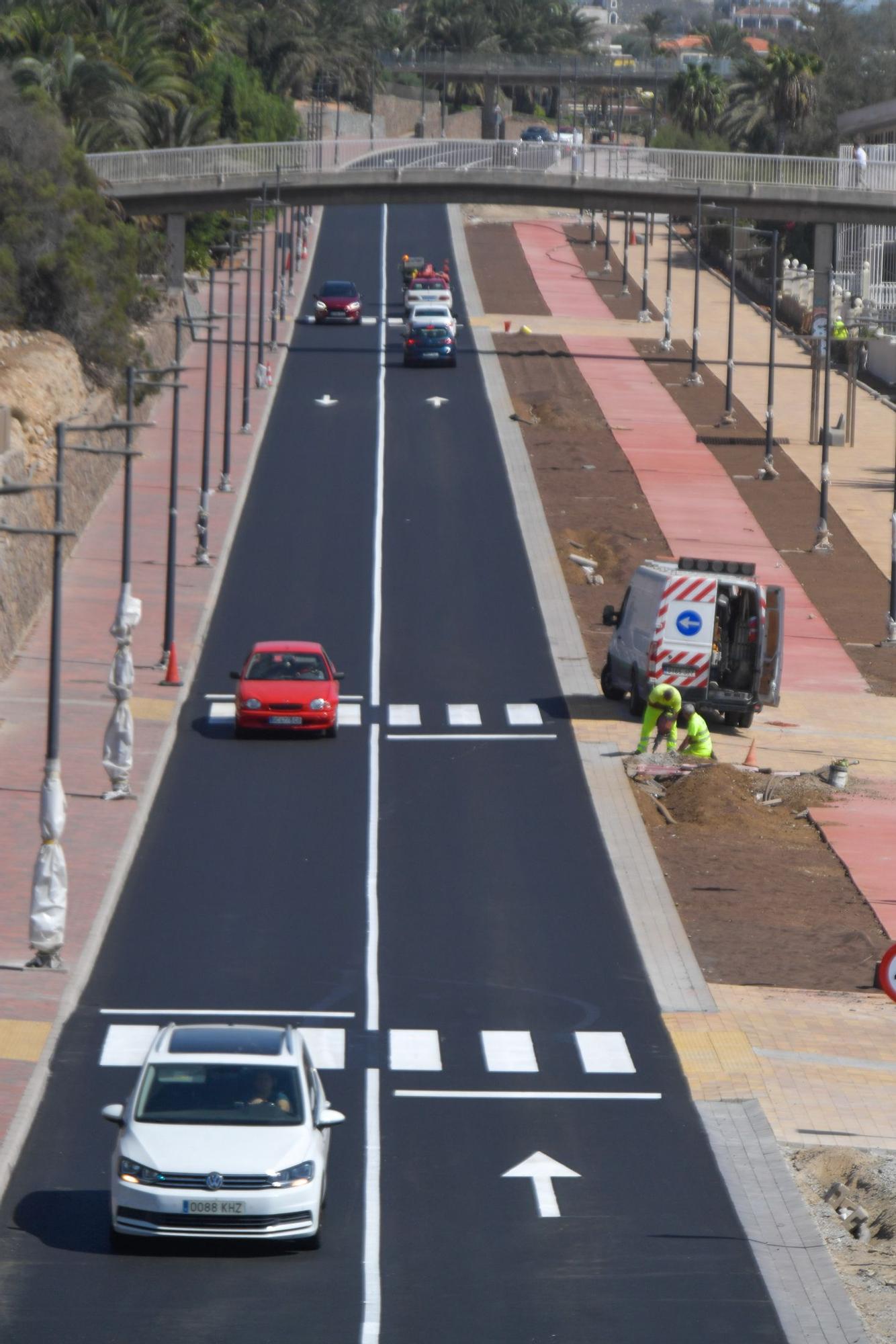 Obras en la carretera de San Agustín