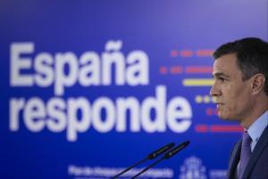 El presidente del Gobierno, Pedro Sánchez, durante su comparecencia tras el reunión del Consejo de Ministros.