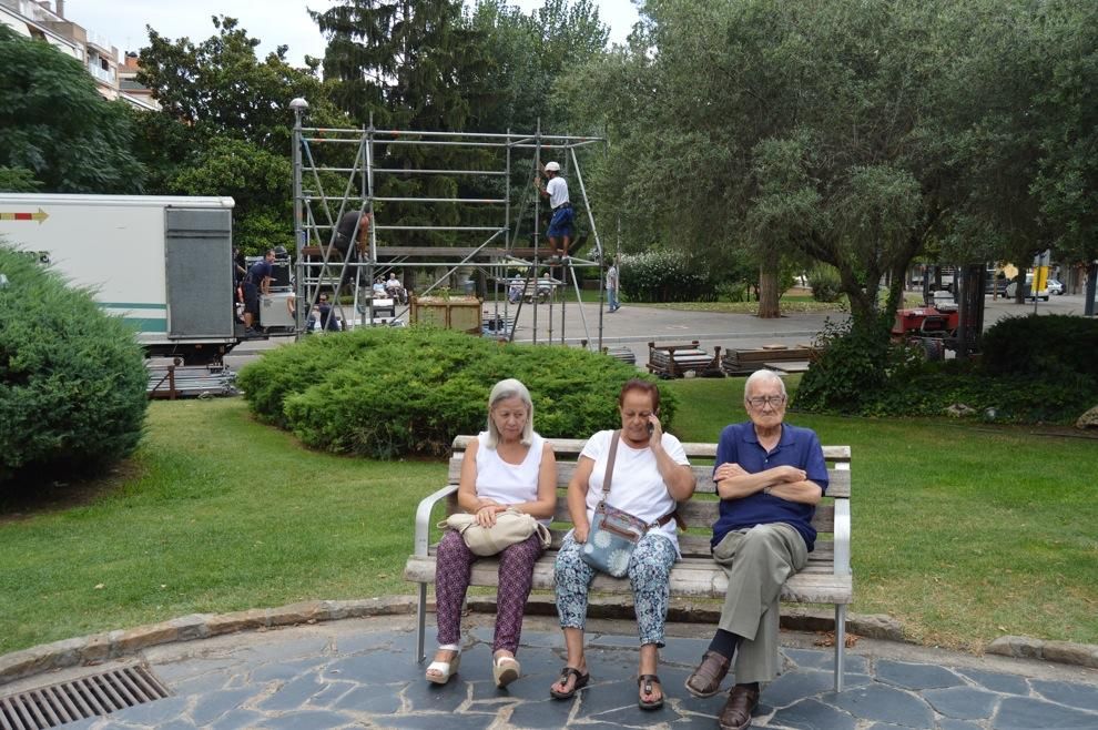 Berga viu immersa en els preparatius de la Diada