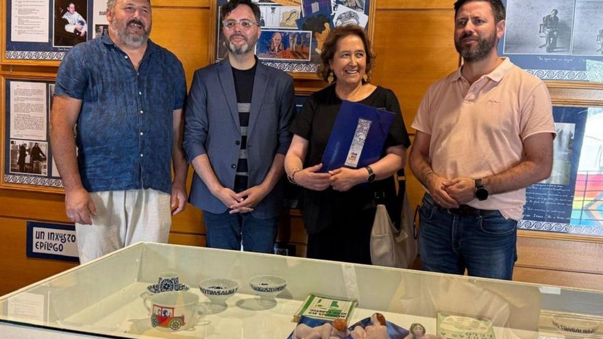 Un momento de la inauguración de la exposición. |  FdV