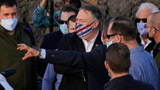 Pompeo realiza una visita inédita a un asentamiento ilegal y a los Altos del Golán