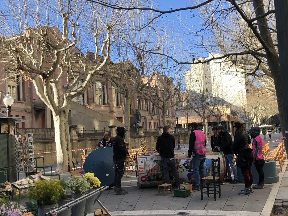 Un nou dia de rodatge d'Hache a Manresa