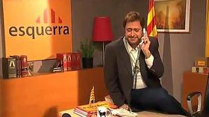 El líder d’ERC rapejant ’Junqueras in da house’.