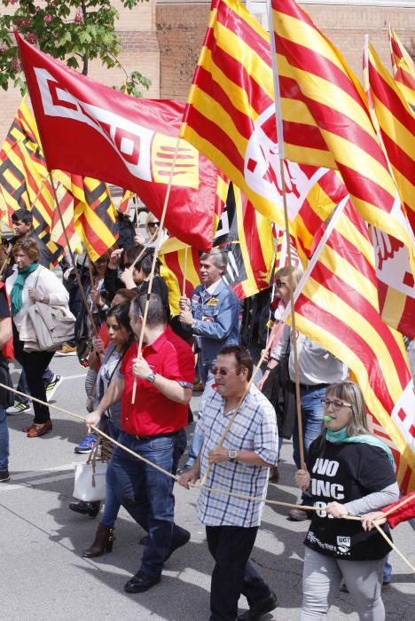 Manifestació del primer de maig a Girona