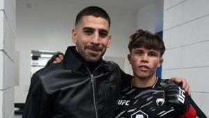 Topuria y Kavanagh en el pasado UFC London