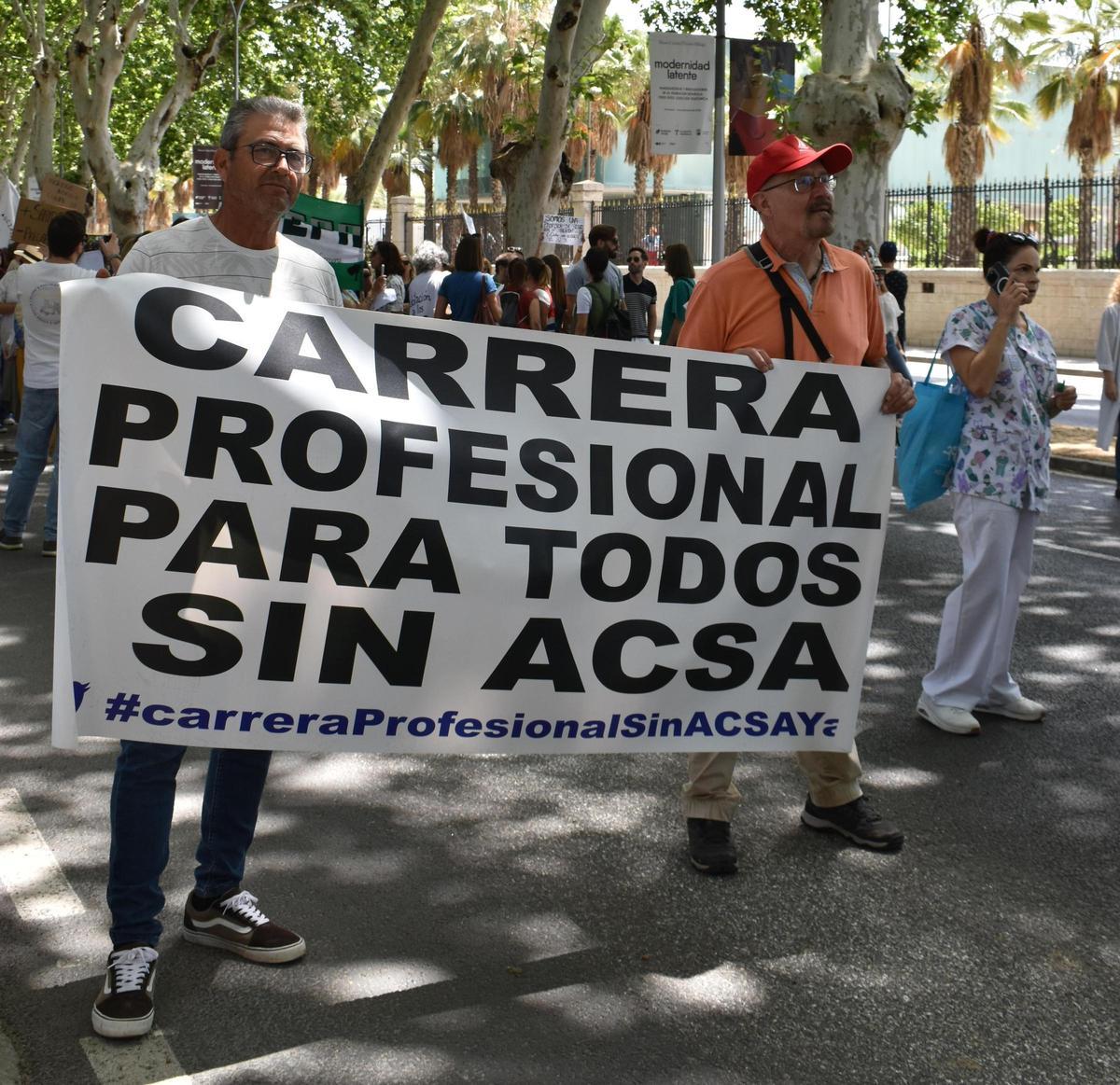 Primera manifestación de PEPA en el centro Málaga, el 26 de mayo de 2024