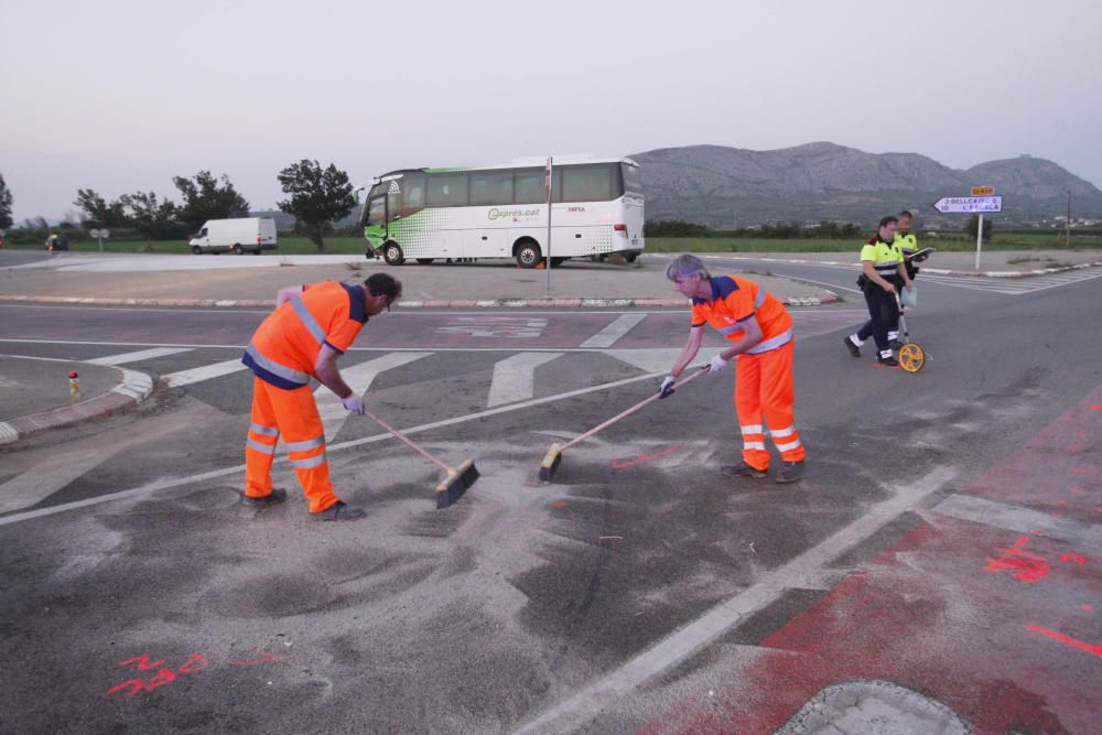 Accident a la Tallada d'Empordà