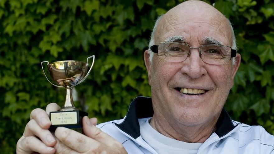 Gimeno, con su copa de Roland Garros.