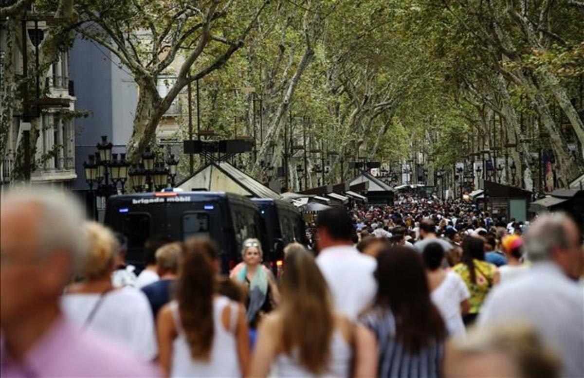 Una imagen de la Rambla. 