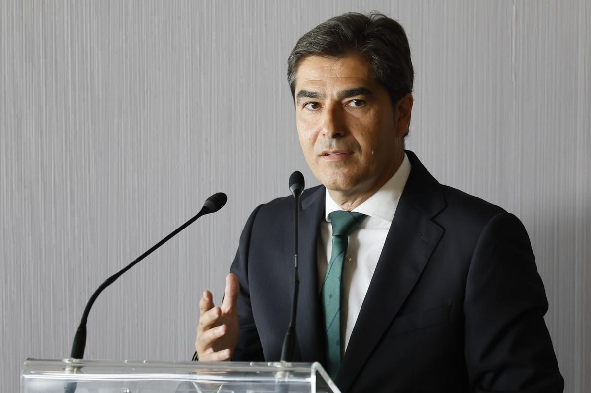El presidente del Real Betis Balompié, Ángel Haro