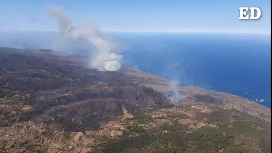 Incendio en Garafía | Vuelo de reconocimiento