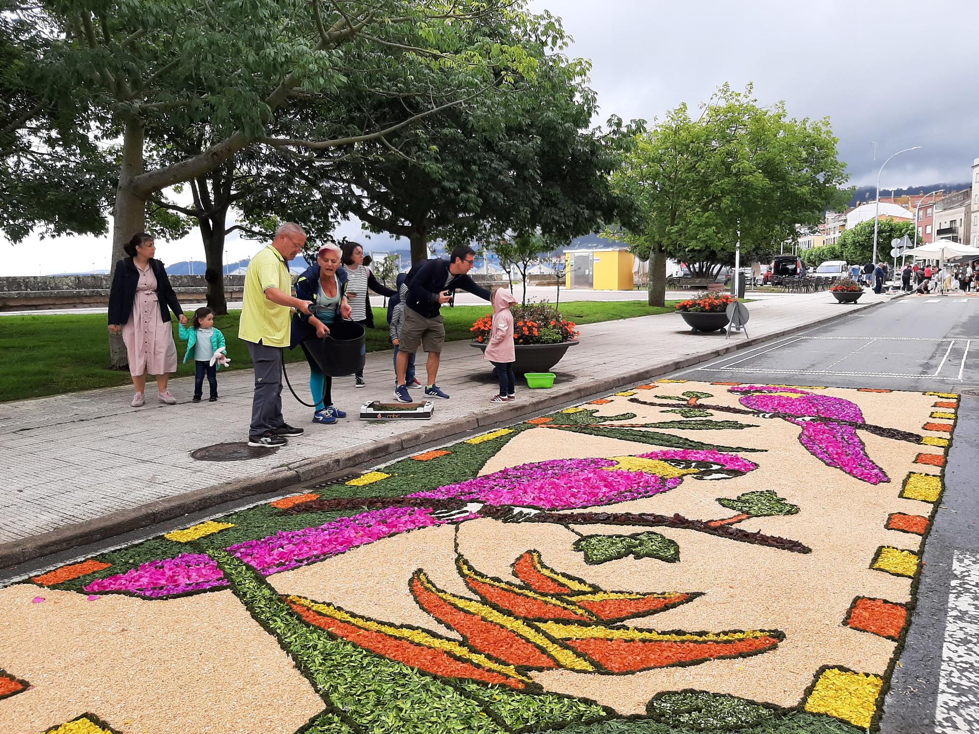 La fiesta de las alfombras florales y del Corpus en Bueu (I)