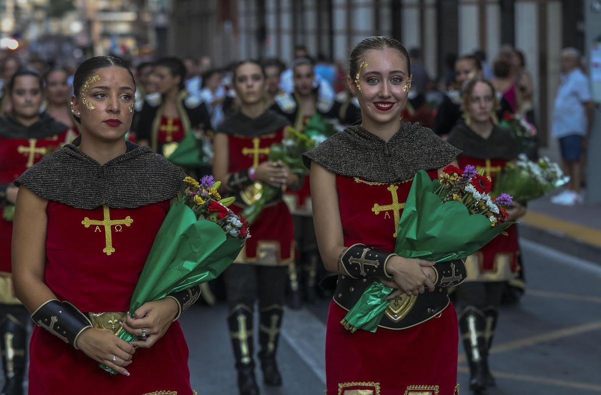 Ofrenda de flores en 2023 de Moros y Cristianos