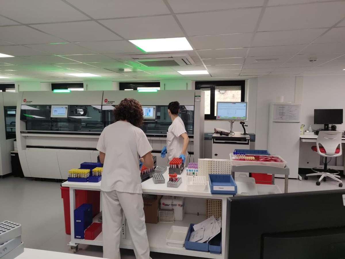Nuevo laboratorio estrenado en el hospital Morales Meseguer, en Murcia.
