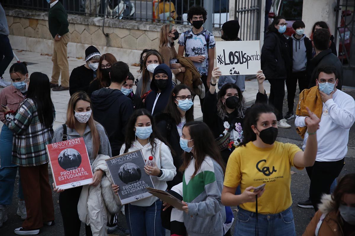 Protesta de los universitarios cordobeses por la LOSU