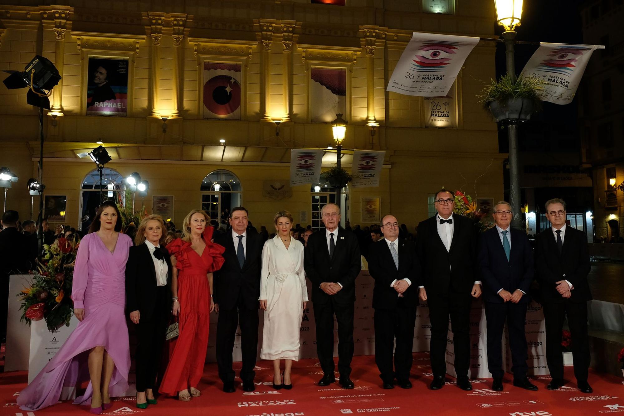 Las imágenes de la alfombra roja de la gala inaugural del 26 Festival de Málaga