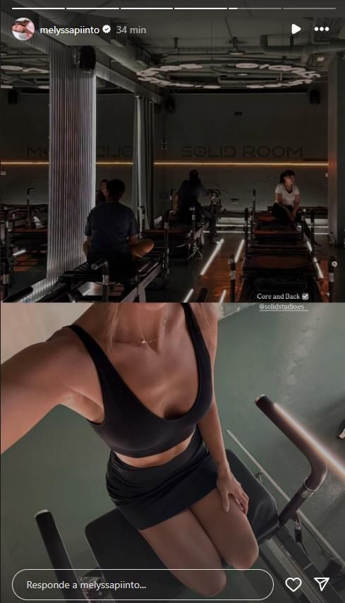Melyssa Pinto hace Pilates Reformer