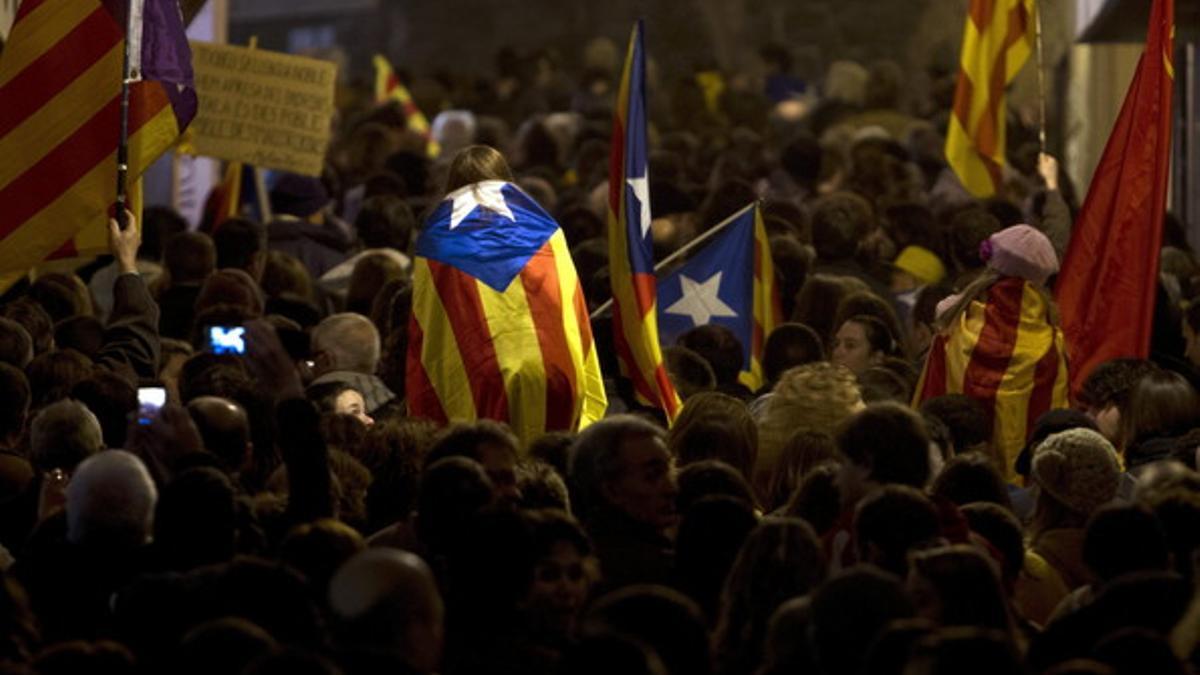Imagen de la marcha independentistadel pasado 30 de diciembre en Palma.