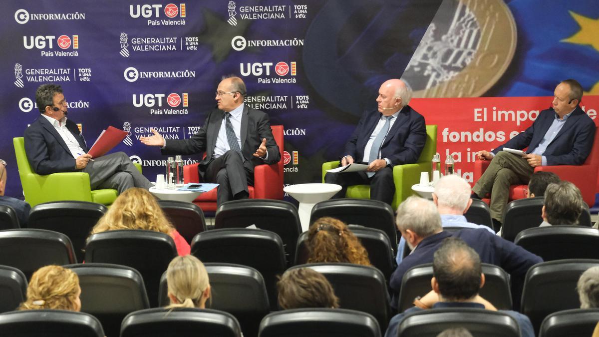 El Centro de Congresos de Elche acogió el encuentro «El impacto de los fondos europeos en la industria de la Comunidad Valenciana».