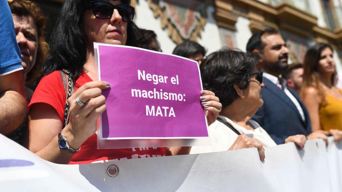 Protesta contra la violencia machista, en una imagen de archivo.