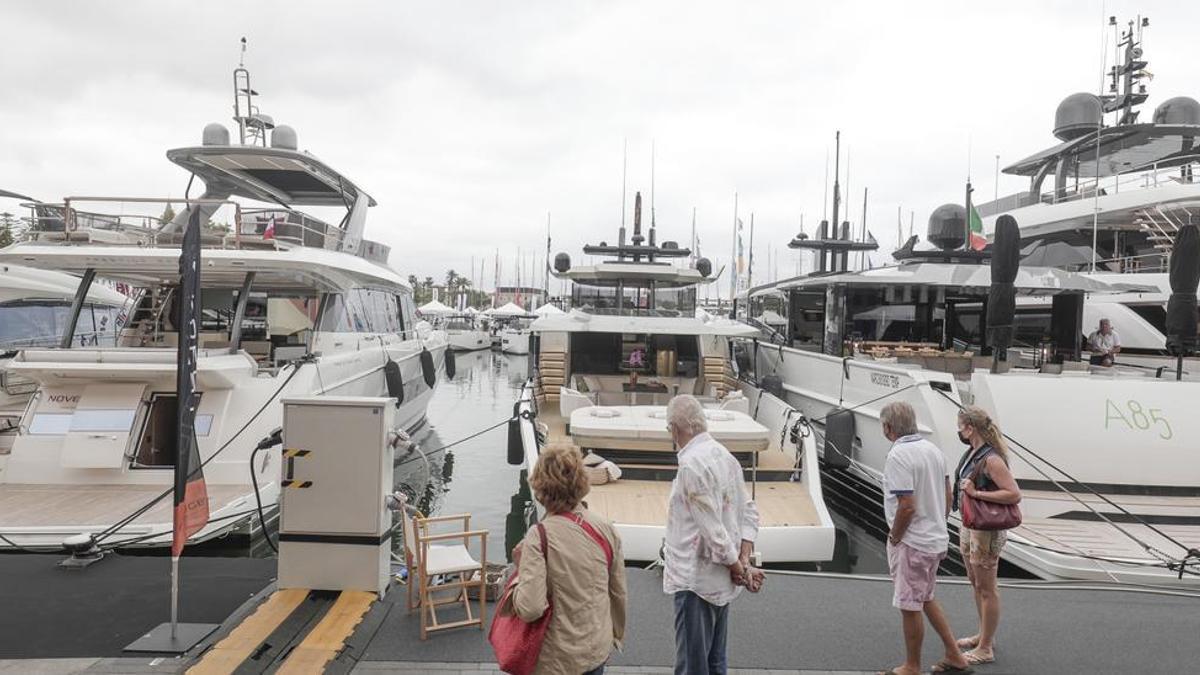 Yachten an einem Hafen von Mallorca