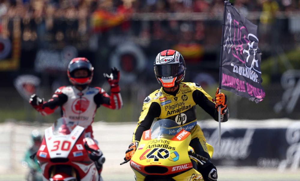 Homenaje a Luis Salom en el circuito de Montmeló