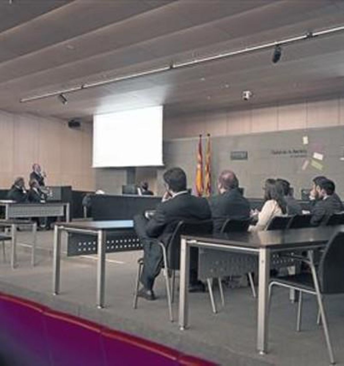 Presentació de l’informe concursal d’Husa, ahir a Barcelona. Presentació de l’informe concursal d’Husa, ahir a Barcelona.
