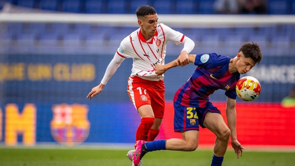 Argemí jugó sus primeros 45 minutos con el Barça Atlètic